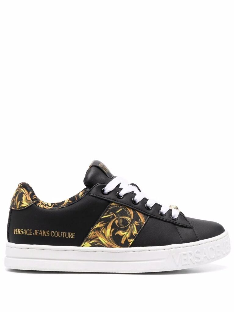 Versace Jeans Couture logo-patch lace-up sneakers