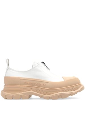 Alexander McQueen cotton and leather chunky trainers