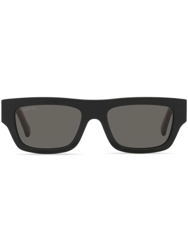 Gucci Eyewear logo-engraved rectangle-frame sunglasses