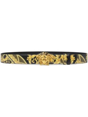 Versace Barocco reversible leather belt