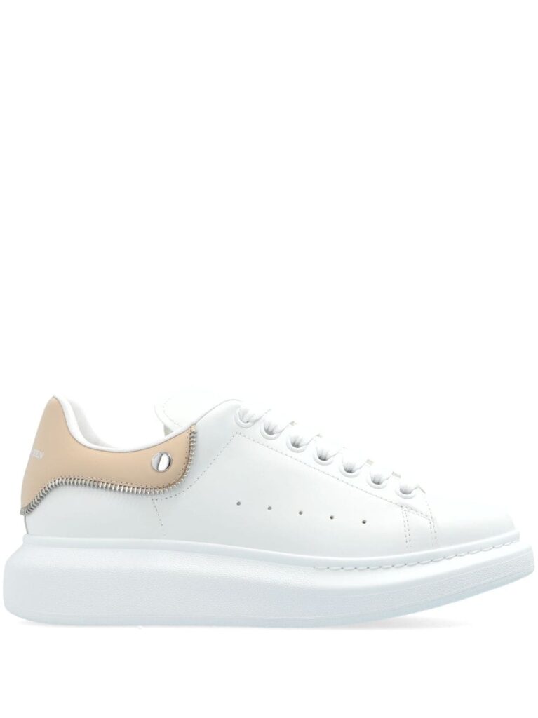 Alexander McQueen logo-print leather sneakers