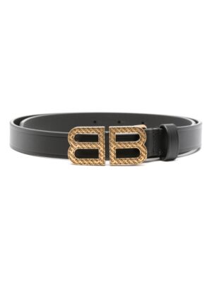 Balenciaga BB Hourglass leather belt