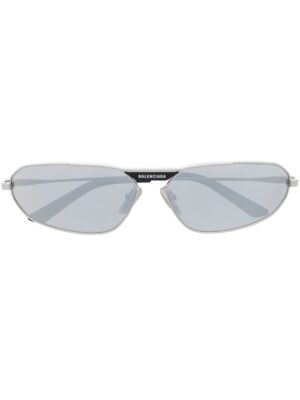 Balenciaga Eyewear oval-frame mirrored-lens sunglasses