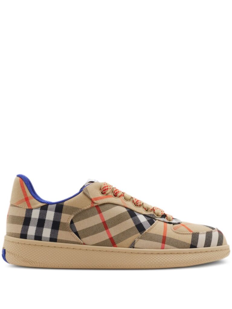 Burberry Terrace checked canvas sneakers