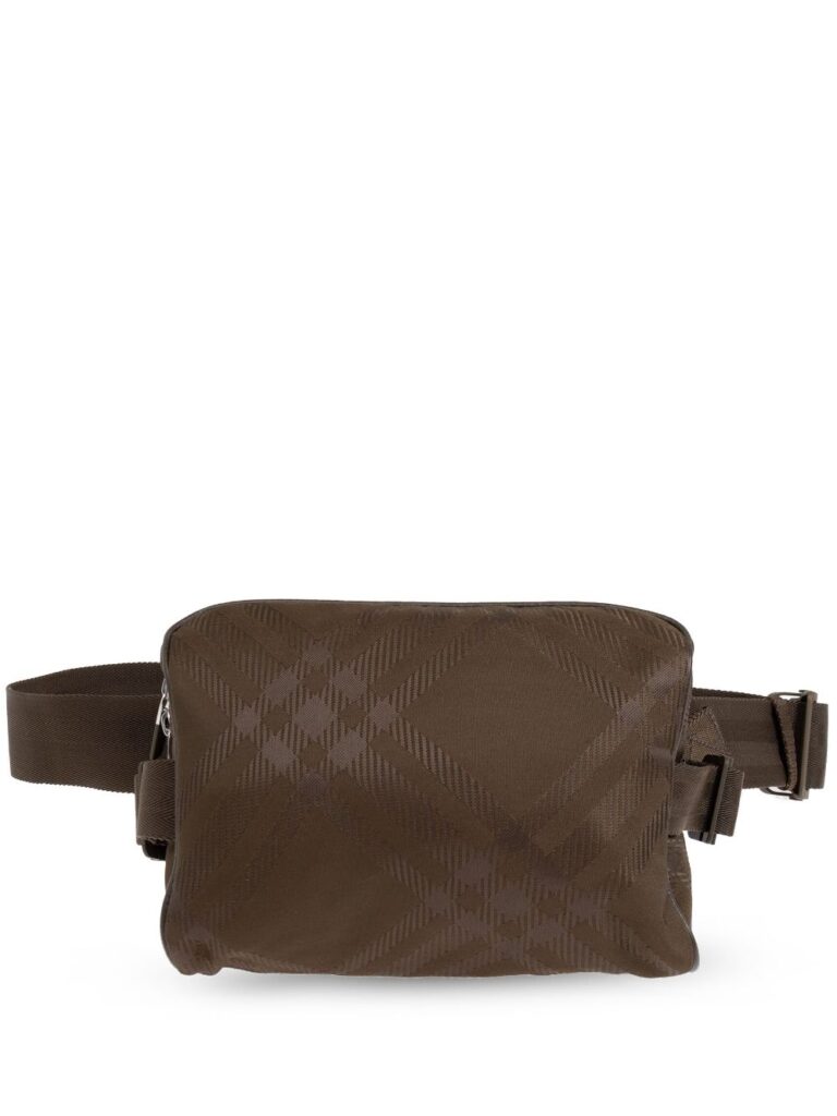 Burberry check-jacquard belt bag