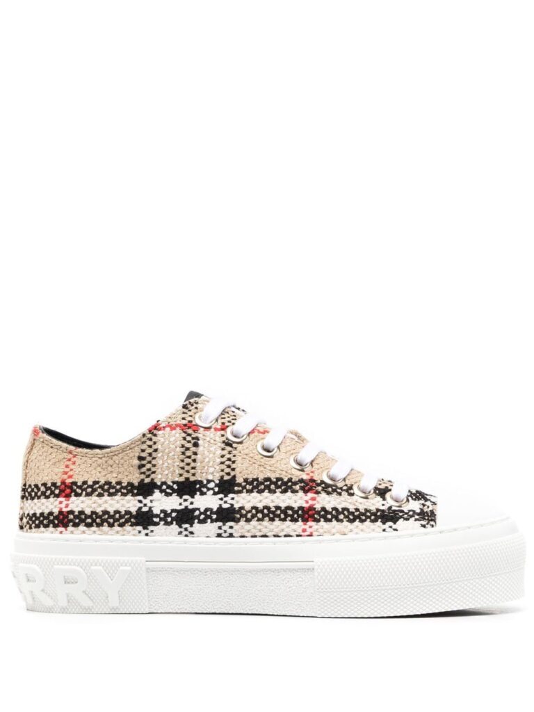 Burberry check low-top sneakers