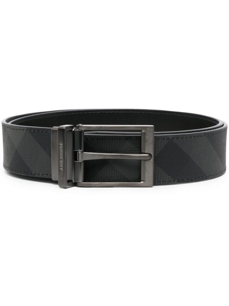 Burberry check-print reversible belt