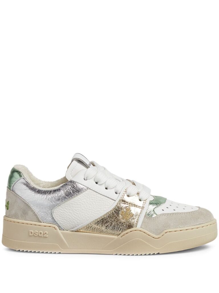 DSQUARED2 Spiker leather sneakers