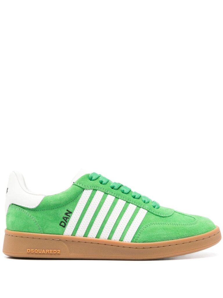 DSQUARED2 striped suede trainers