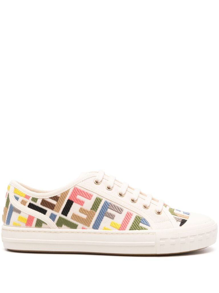 FENDI Domino canvas sneakers