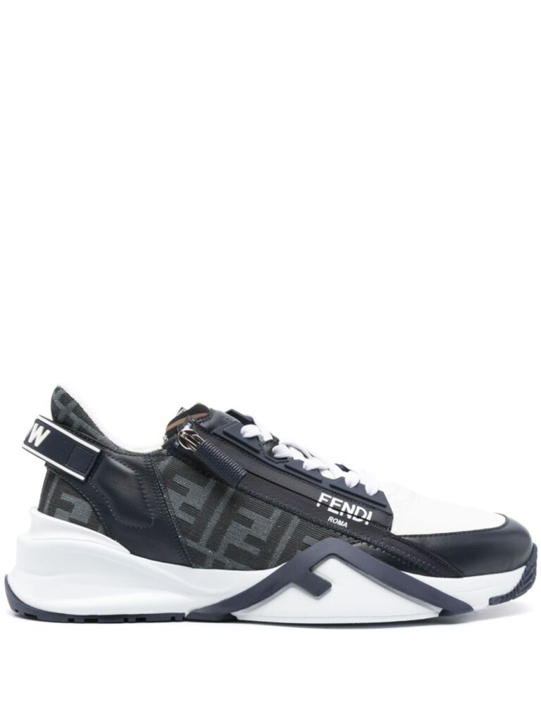 FENDI Flow leather sneakers