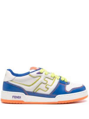 FENDI Match leather sneakers