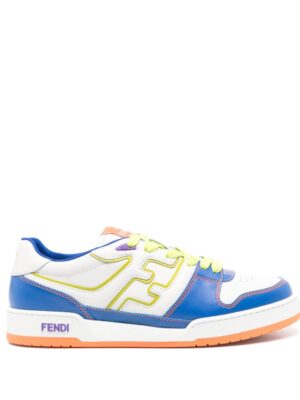 FENDI Match leather sneakers