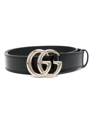 Gucci Double G-buckle leather belt