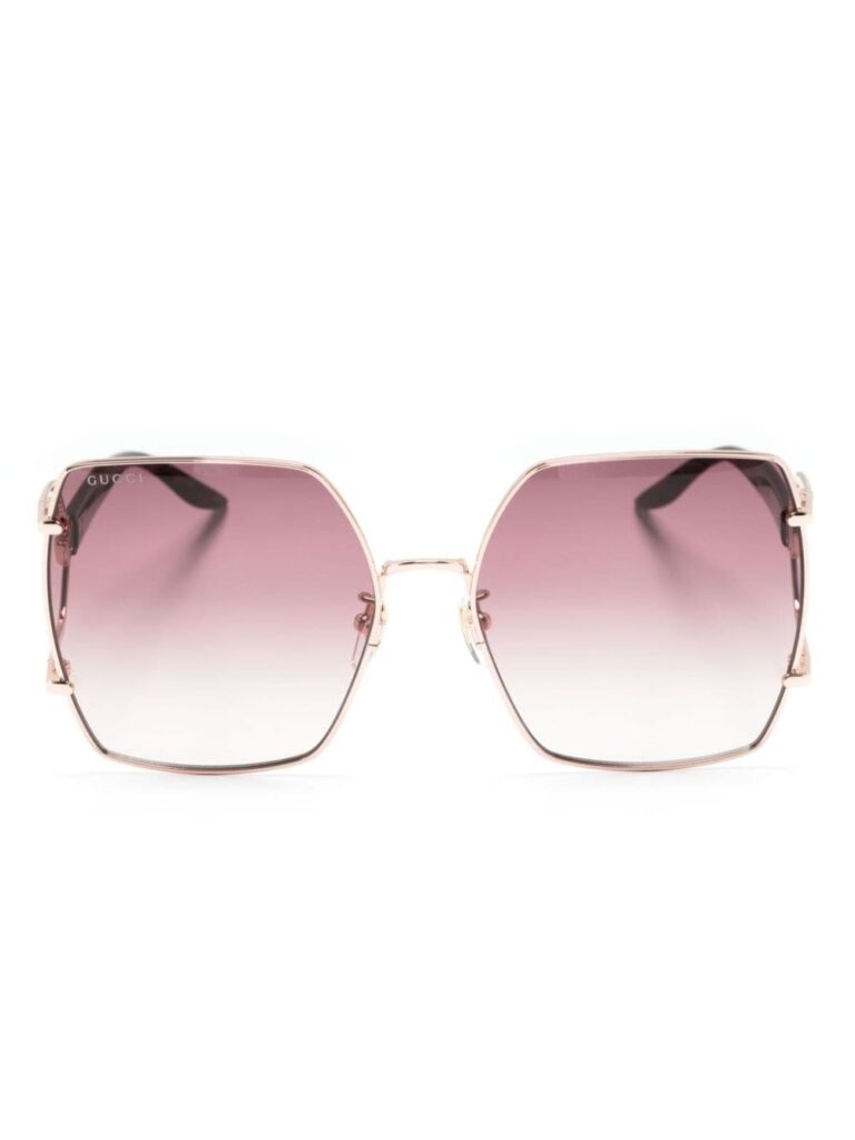 Gucci Eyewear Double G oversize-frame sunglasses