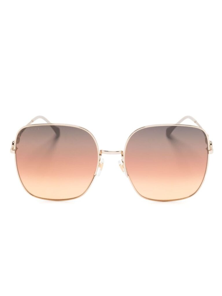 Gucci Eyewear Horsebit oversize-frame sunglasses