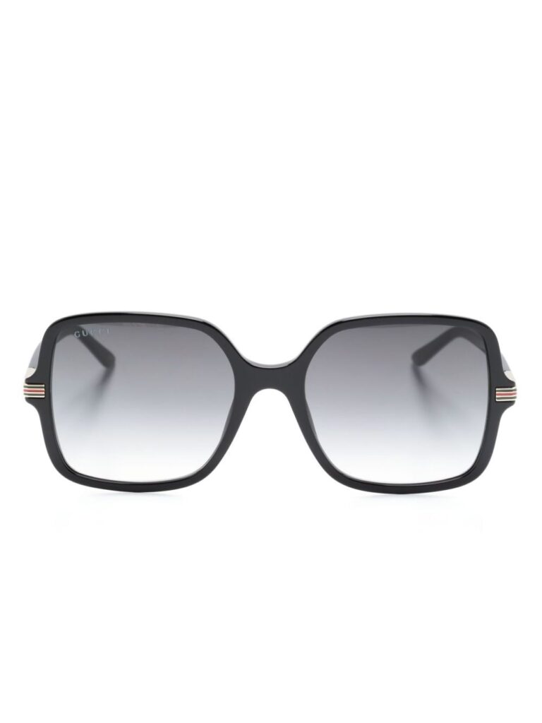 Gucci Eyewear logo-engraved oversize-frame sunglasses