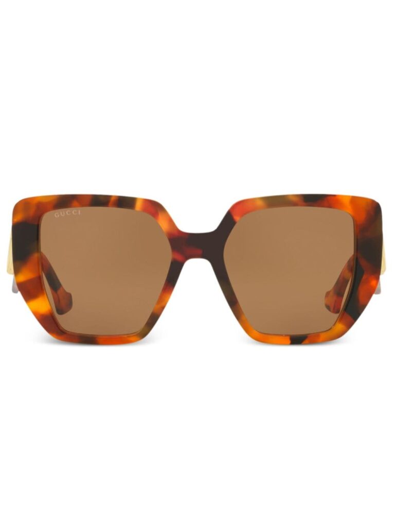 Gucci Eyewear tortoiseshell square-frame sunglasses