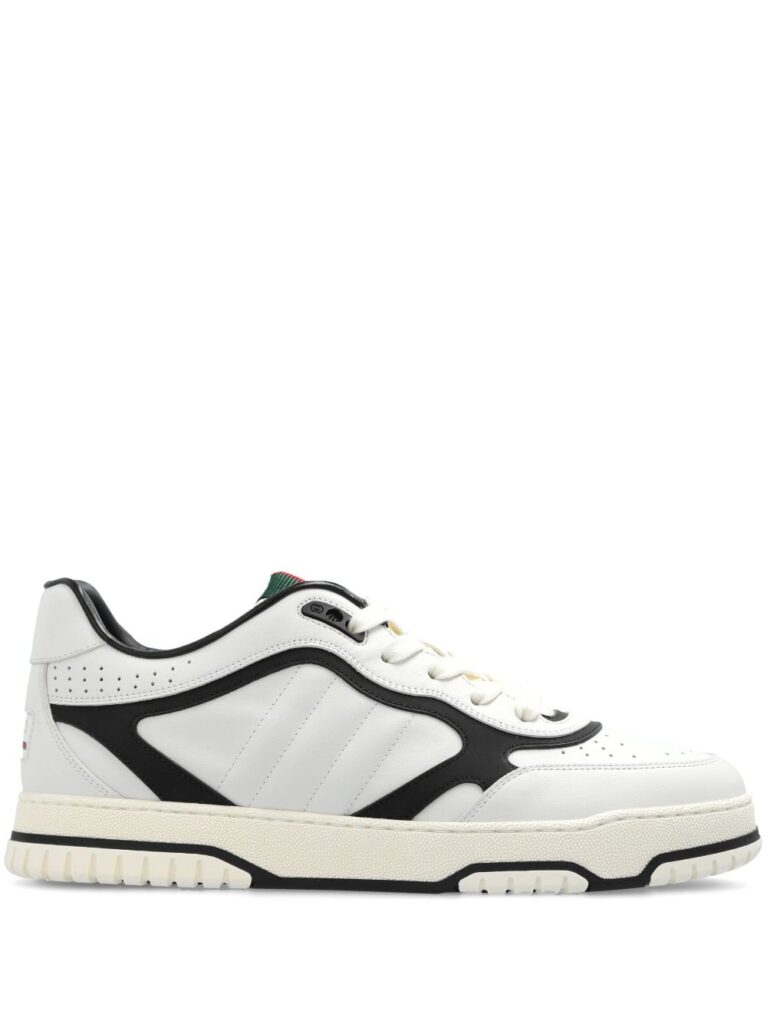 Gucci Re-Web panelled leather sneakers