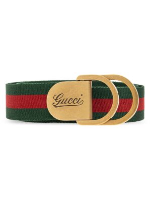 Gucci Web logo buckle belt