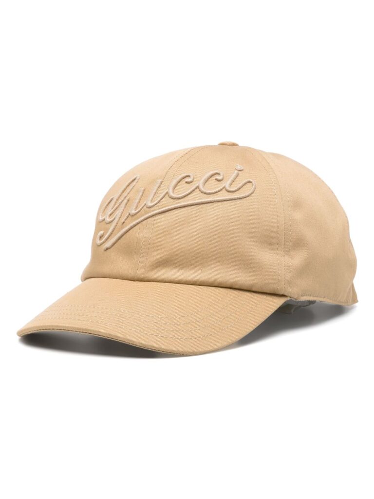 Gucci logo-embroidered cotton baseball cap