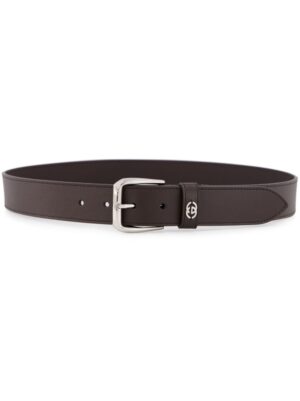 Gucci logo-plaque leather belt