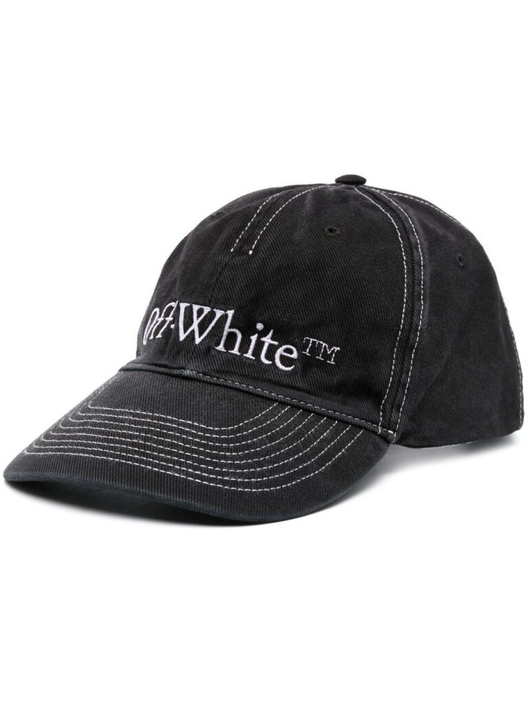 Off-White Bookish logo-embroidered baseball cap