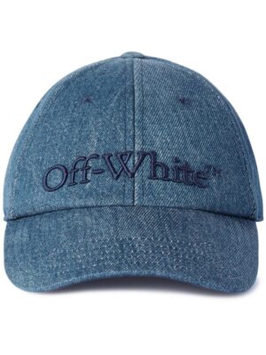 Off-White embroidered denim cap