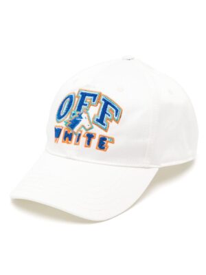 Off-White logo-appliqué cotton cap