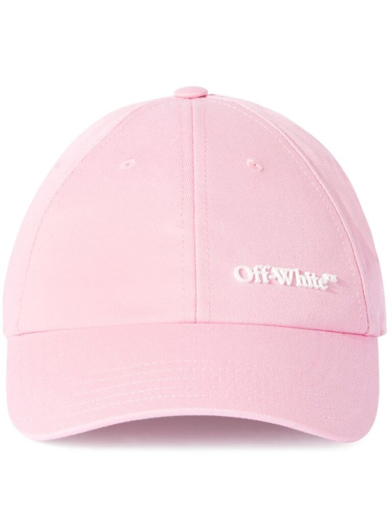 Off-White logo-appliqué cotton cap