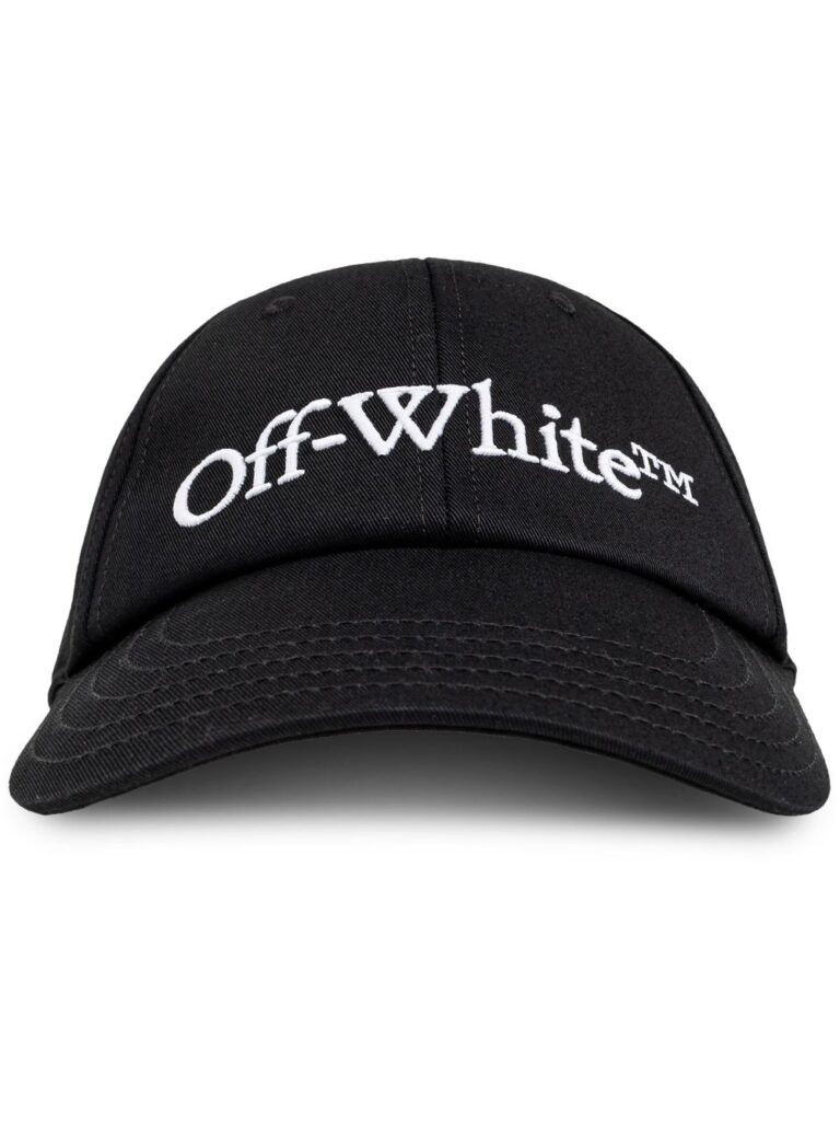 Off-White logo-embroidered cotton baseball cap