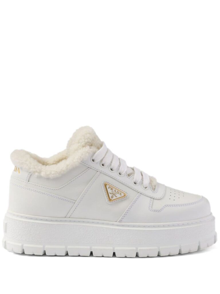 Prada leather sneakers