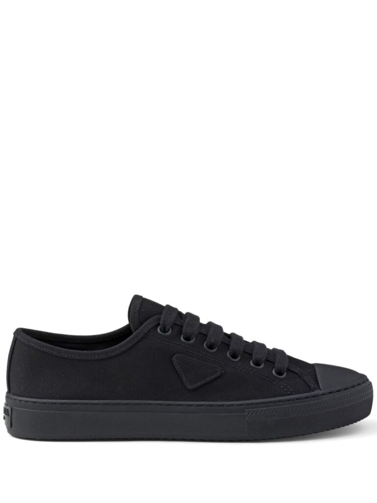 Prada triangle-logo hemp sneakers