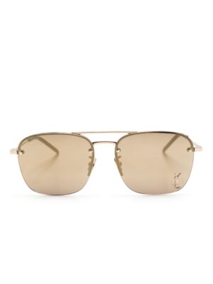 Saint Laurent Eyewear logo-plaque square sunglasses