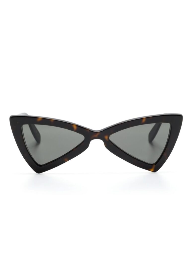 Saint Laurent Eyewear tortoiseshell triangle-frame sunglasses