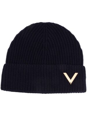 Valentino Garavani VGold cashmere beanie