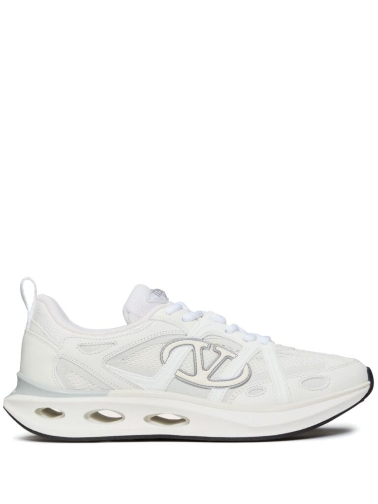 Valentino Garavani VLogo panelled lace-up sneakers