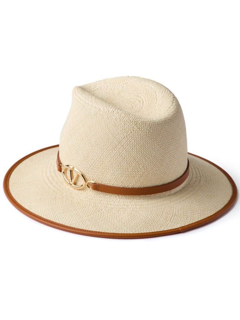 Valentino Garavani VLogo straw hat