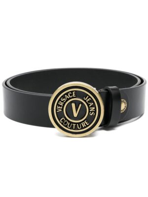 Versace Jeans Couture logo-buckle leather belt