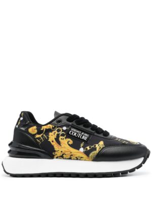 Versace Jeans Couture logo-patch almond-toe sneakers