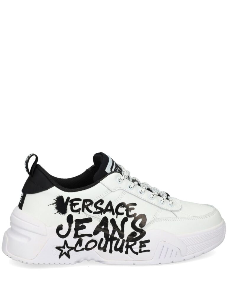 Versace Jeans Couture logo-print lace-up trainers