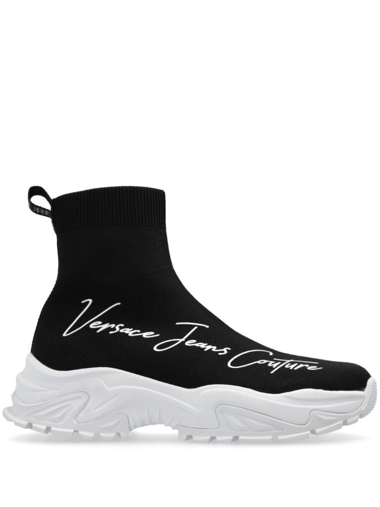 Versace Jeans Couture logo-print sock sneakers