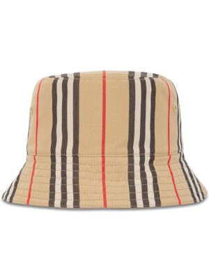 Burberry reversible icon stripe bucket hat