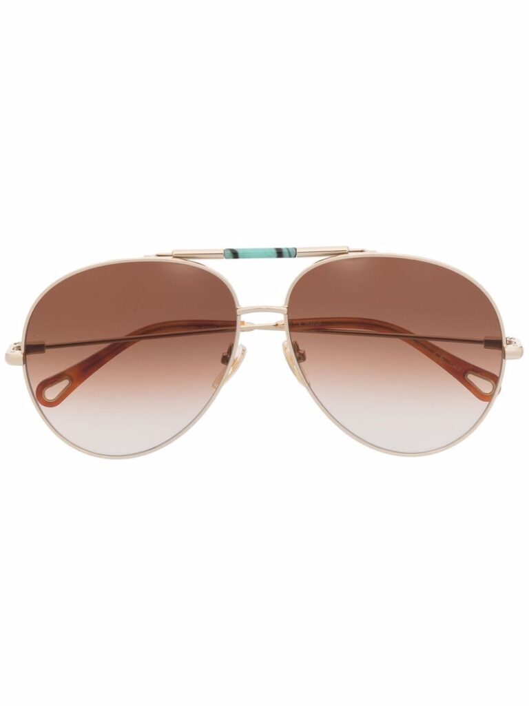 Chloé Eyewear gradient pilot sunglasses