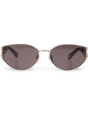 Chloé Eyewear logo-engraved oval-lens sunglasses