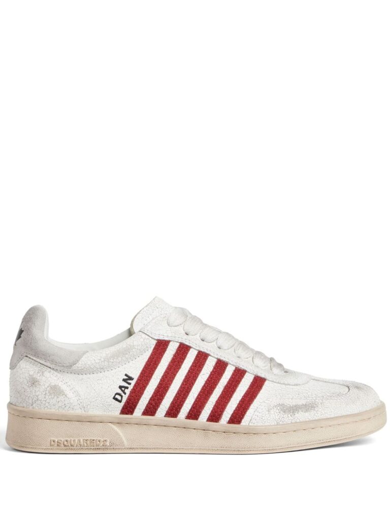 DSQUARED2 distressed Boxer low-top sneakers