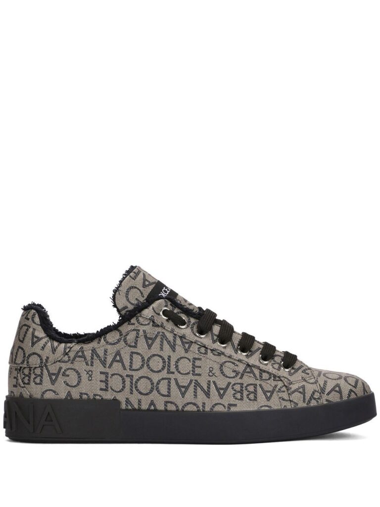 Dolce & Gabbana logo-print lace-up sneakers