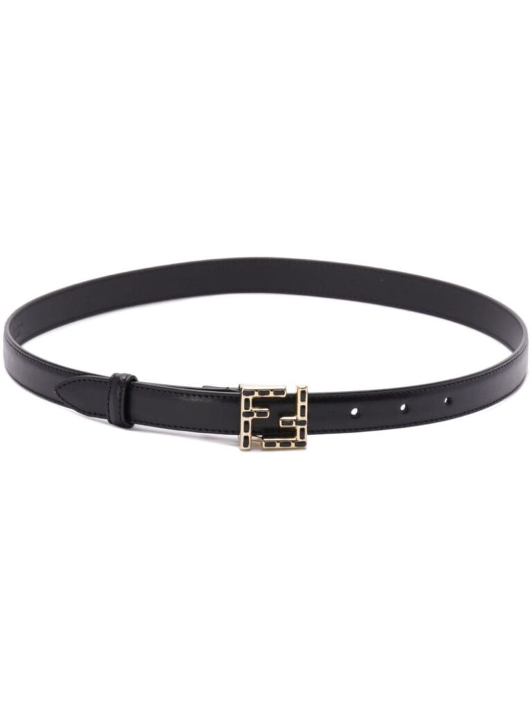 FENDI FF leather belt