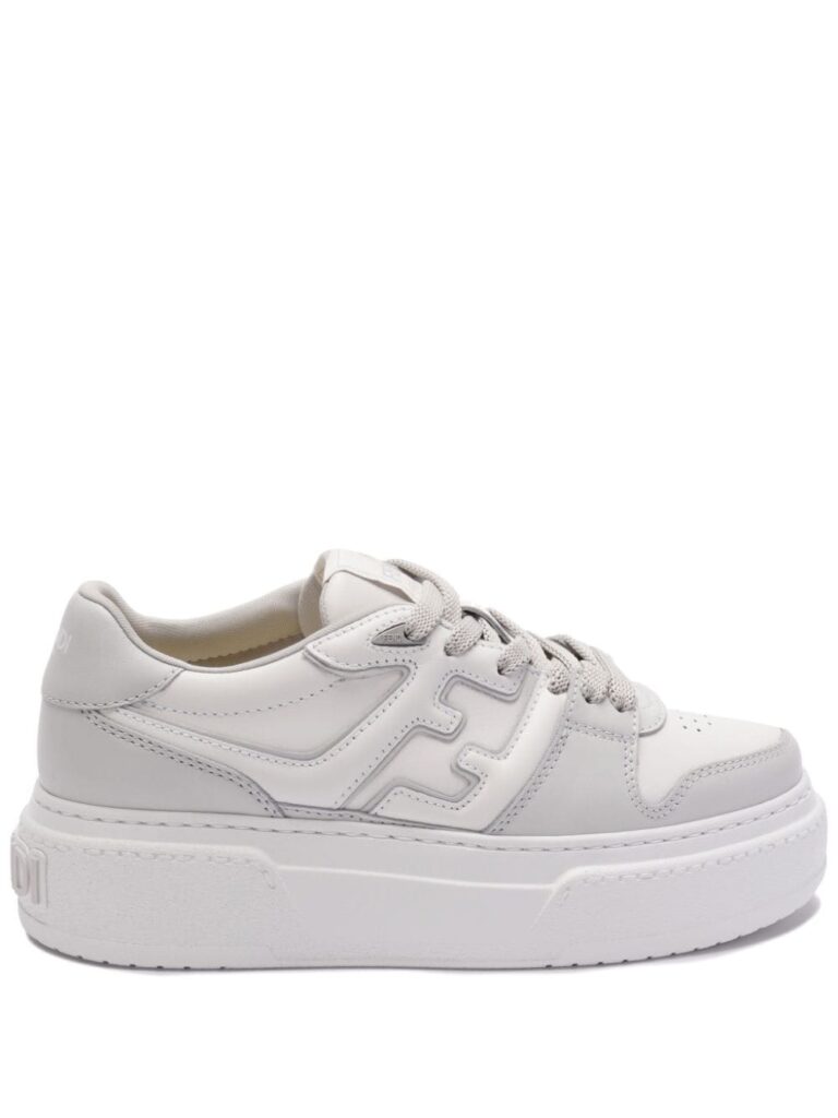 FENDI FF-monogram panelled sneakers