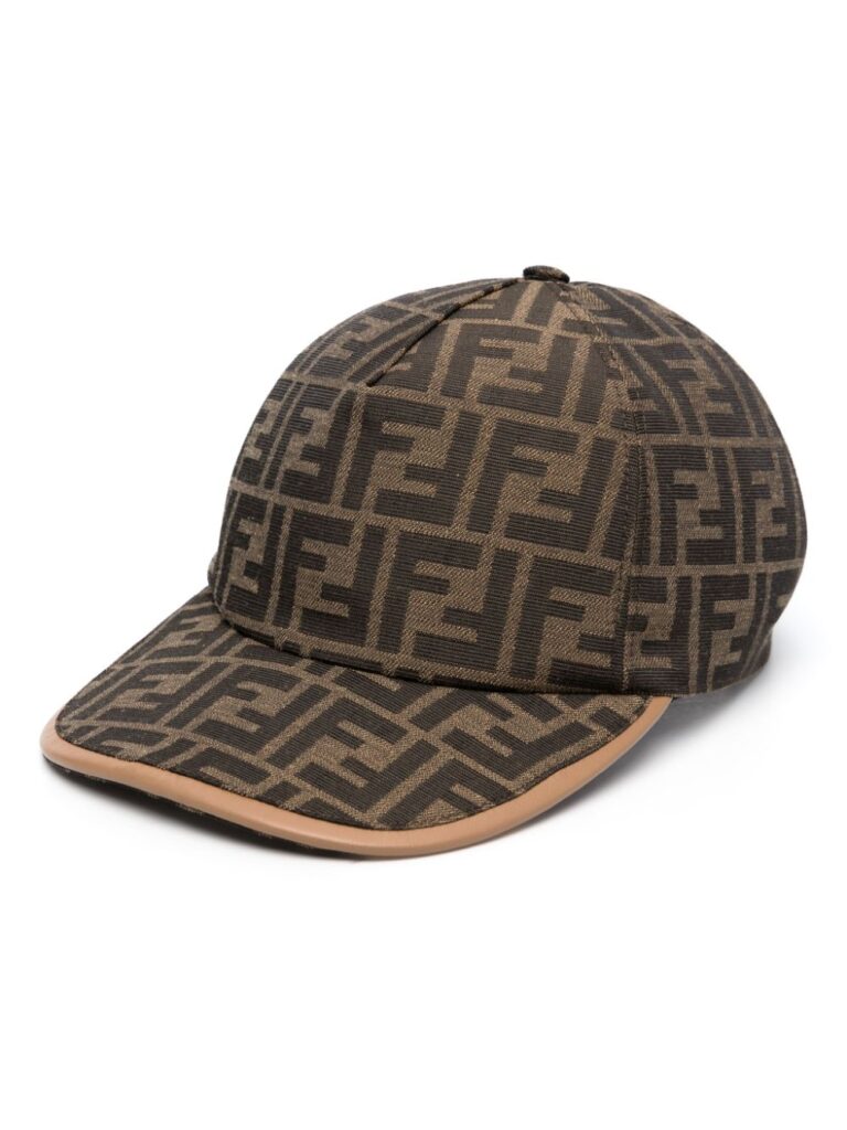 FENDI logo-print cotton baseball cap